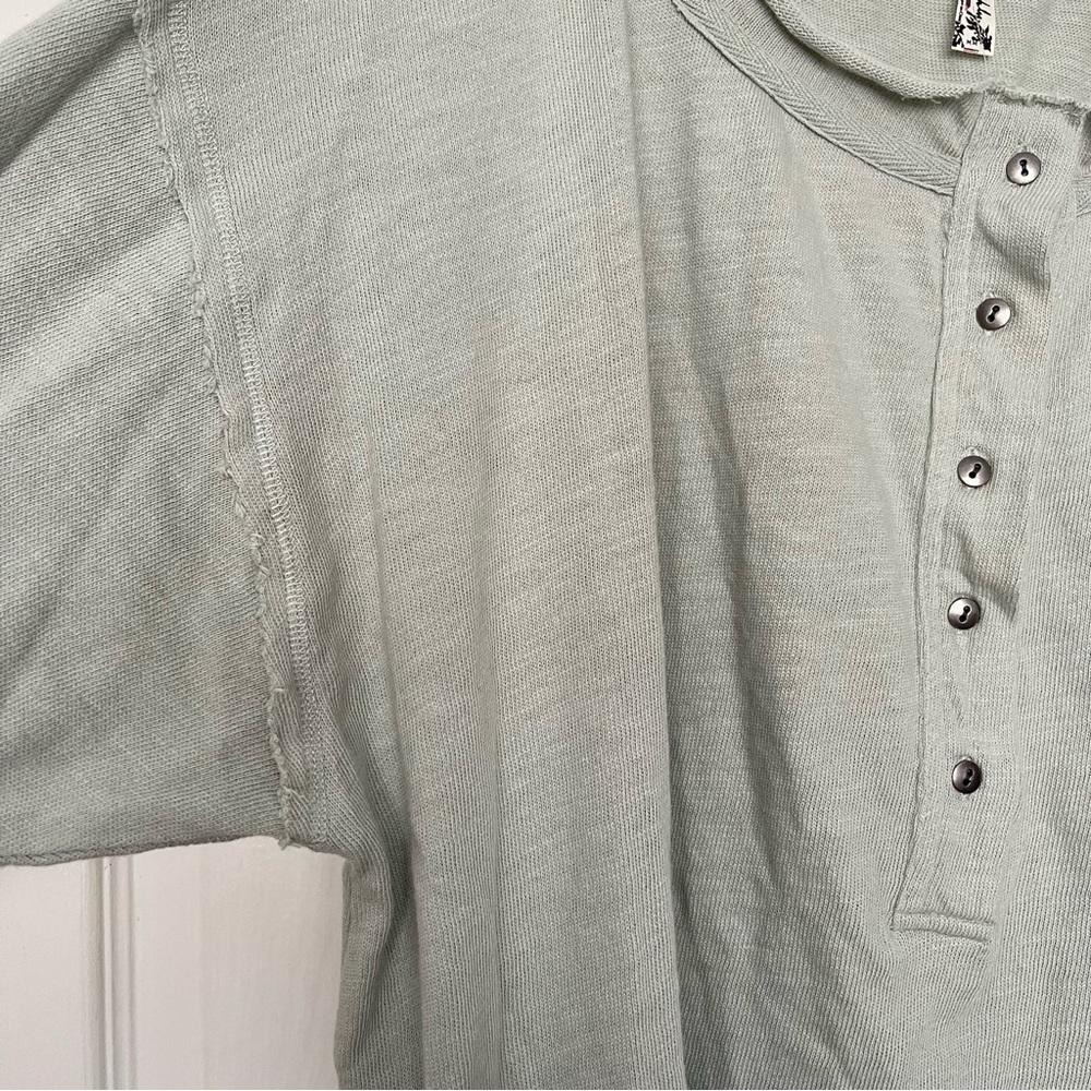 NEW Free People Oversized Organic Cotton Pullover - Picture 7 of 8